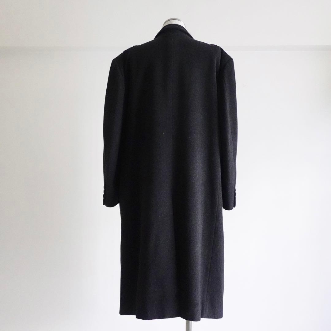 1980s ANTONIO FUSCO カシミアウールフランネルダブルコート
