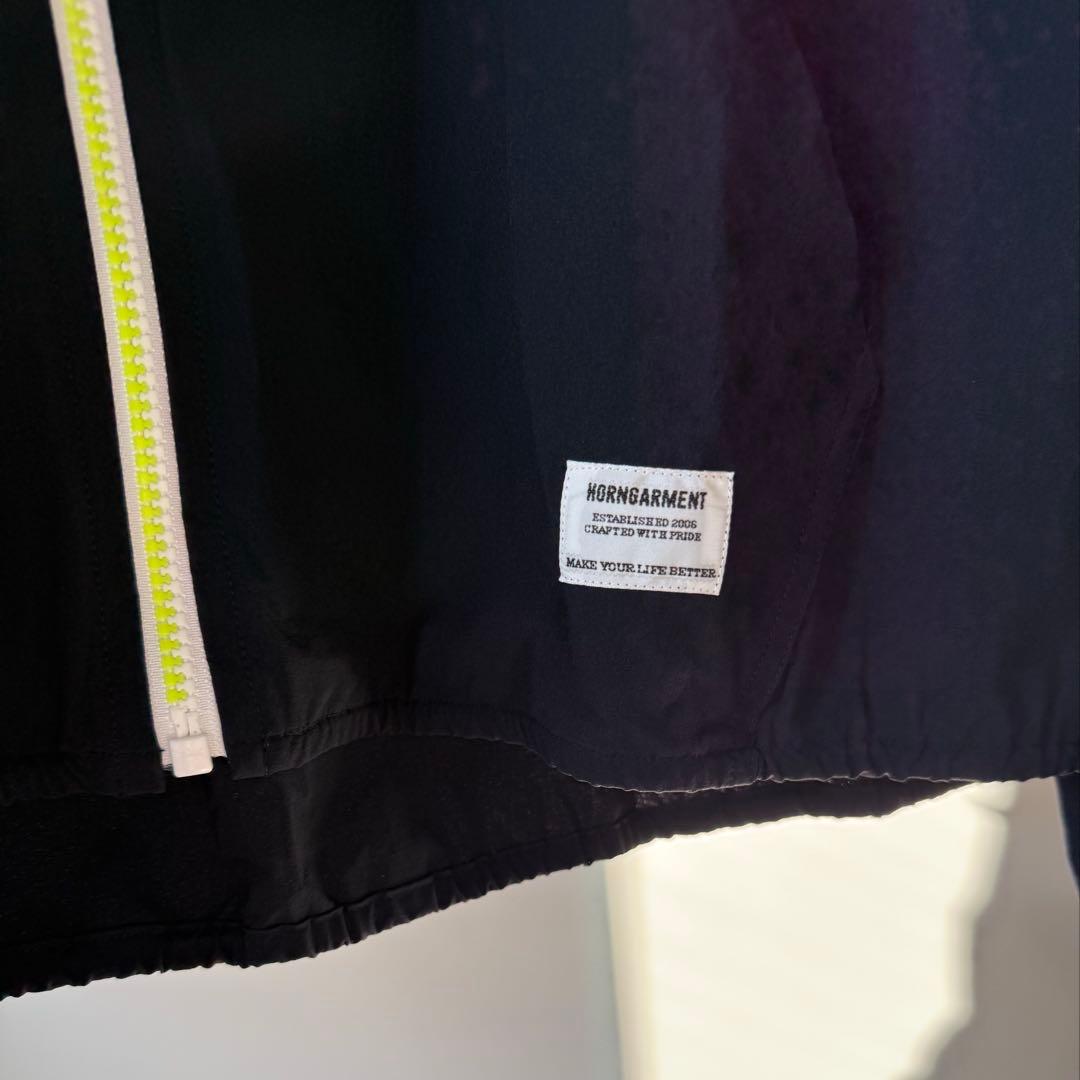 美品 ★ ホーンガーメント ナイロン パーカー ジャケット MARK&LONA