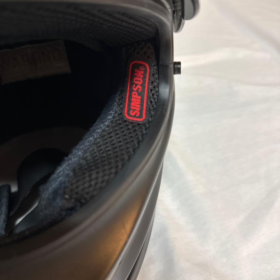 バイクヘルメット　SIMSON ブラック フルフェイスヘルメット59 Ｌサイズ