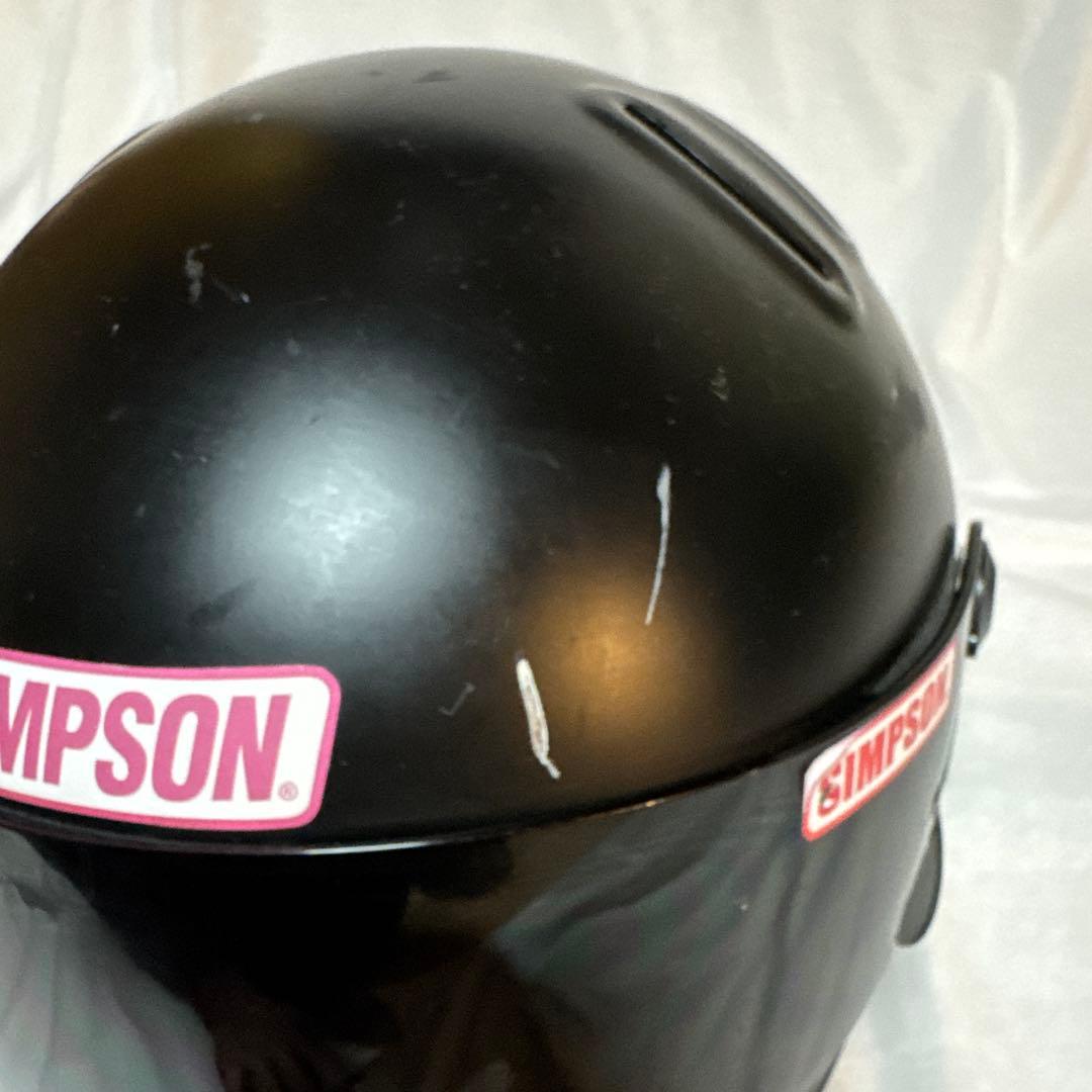バイクヘルメット　SIMSON ブラック フルフェイスヘルメット59 Ｌサイズ