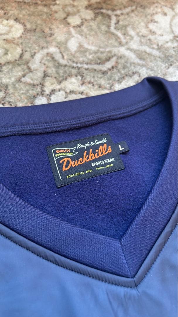 新品 rough＆swell ROCHESTER V SWEAT ネイビー L