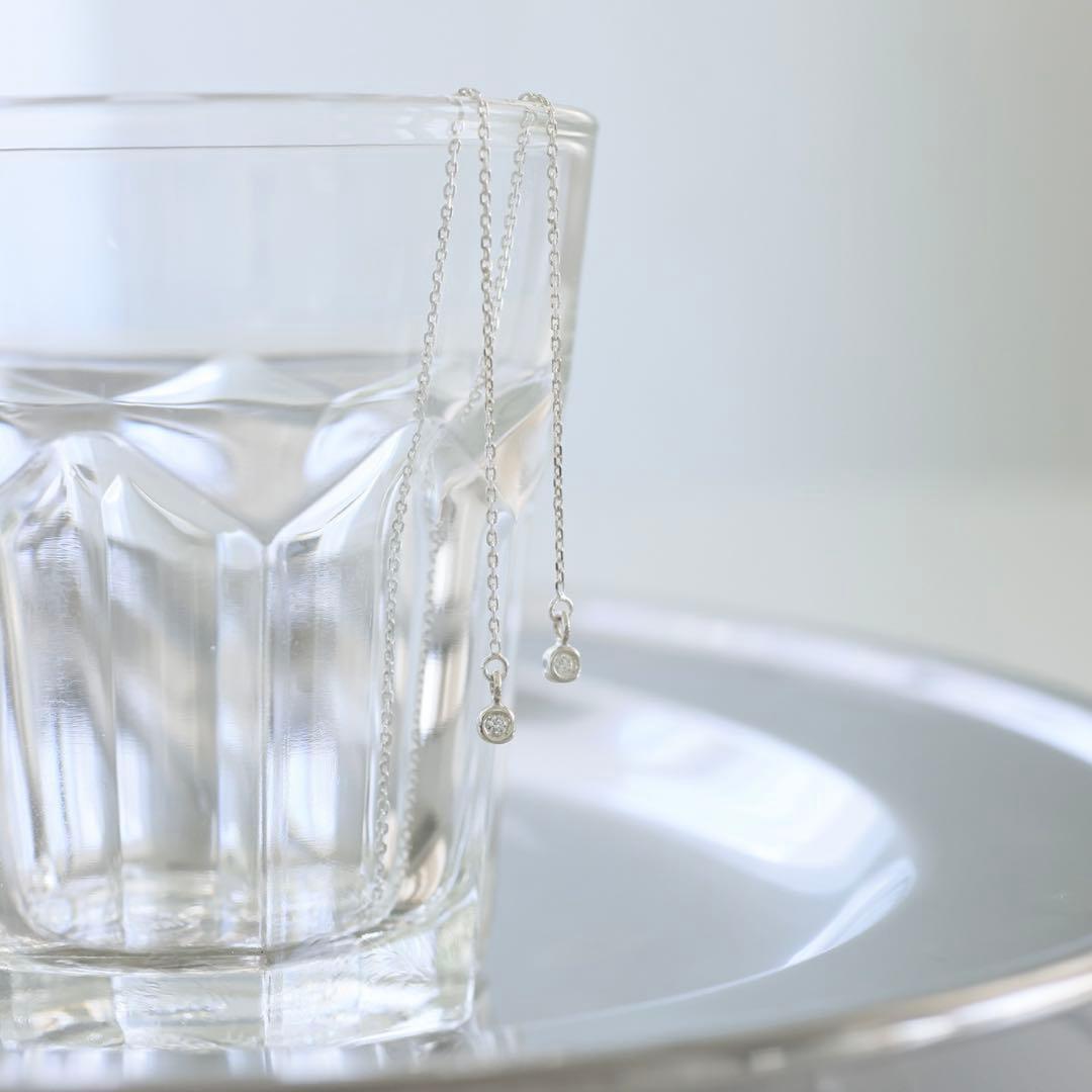 unique/ユニーク SLOBE別注 ダイヤモンドチェーンピアス