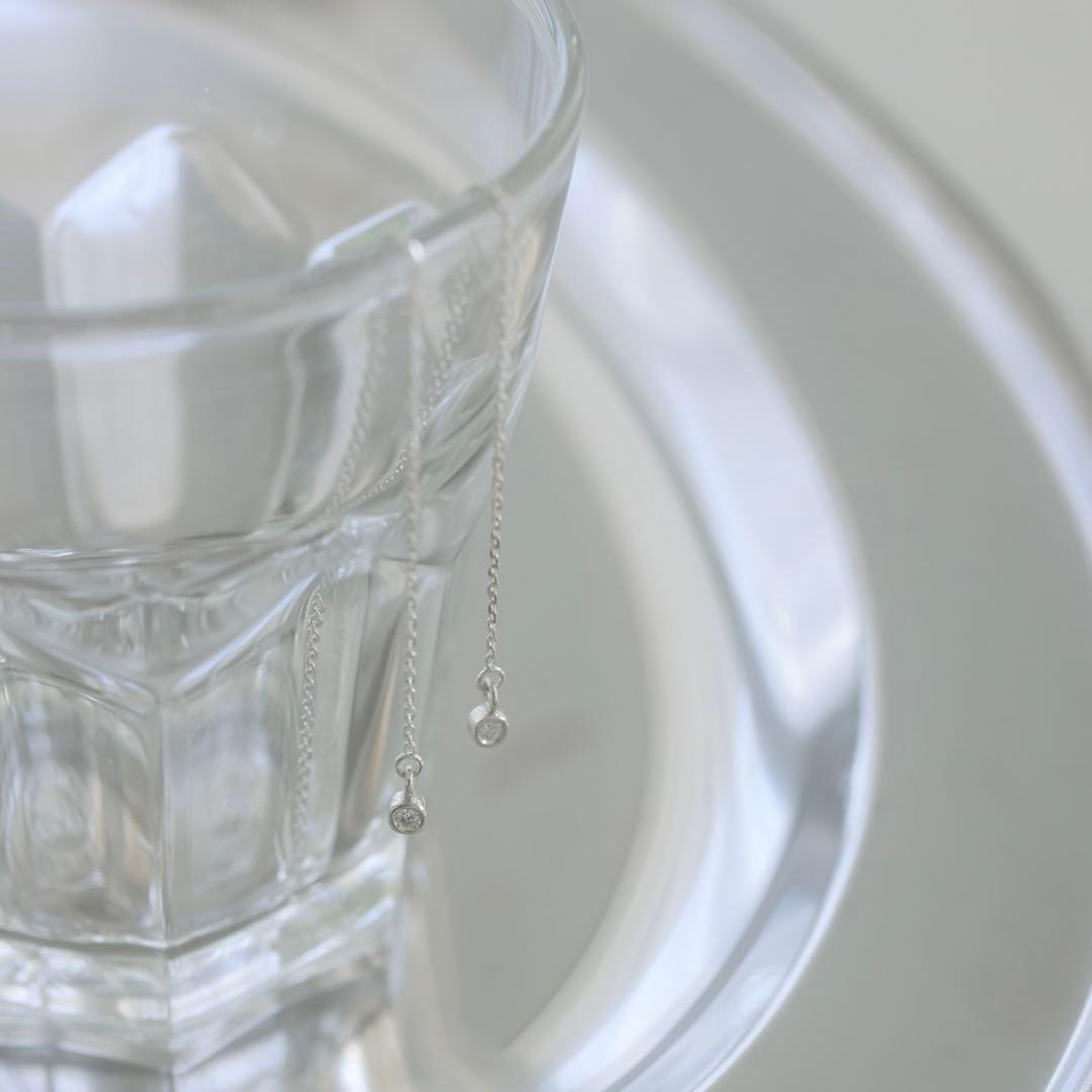 unique/ユニーク SLOBE別注 ダイヤモンドチェーンピアス