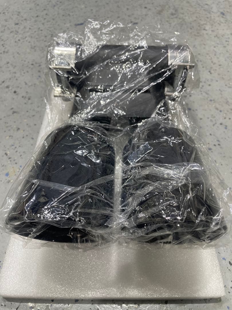 ポルシェ　ケイマン用　新品 ブラック ステンレス製 デュアルマフラーエンド