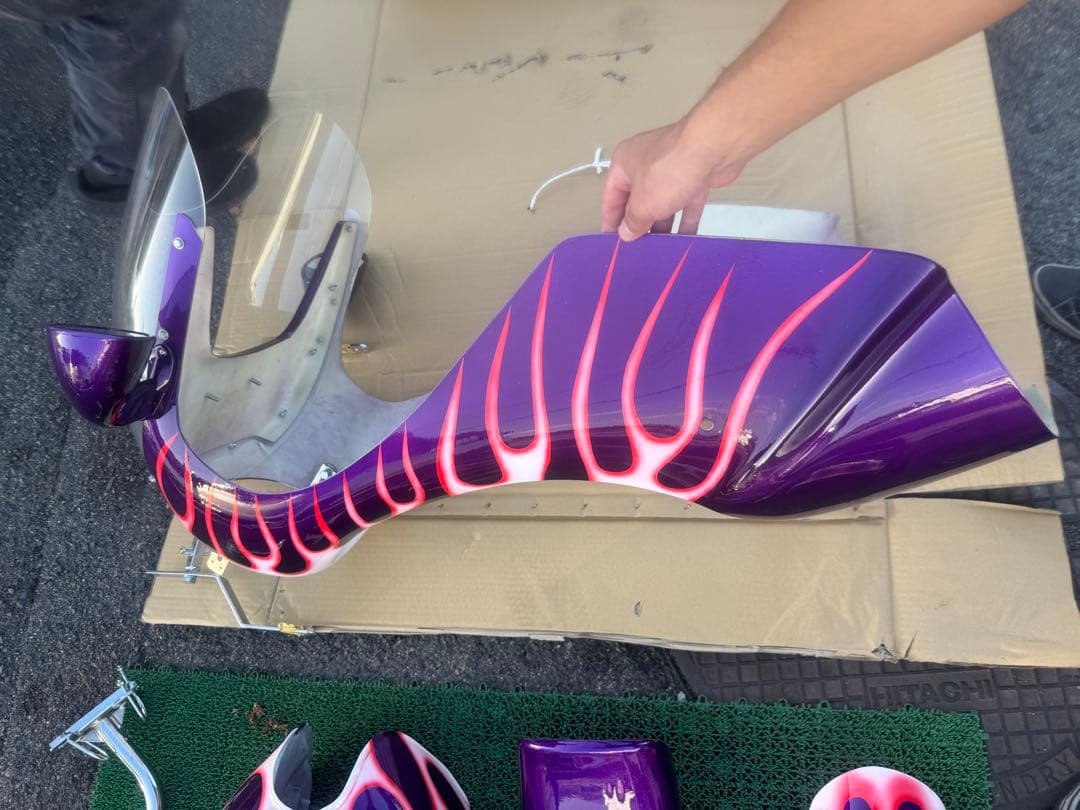 ゼファー400X 外装セット　当時物ロケットカウル　タンク　当時物フルパーツ