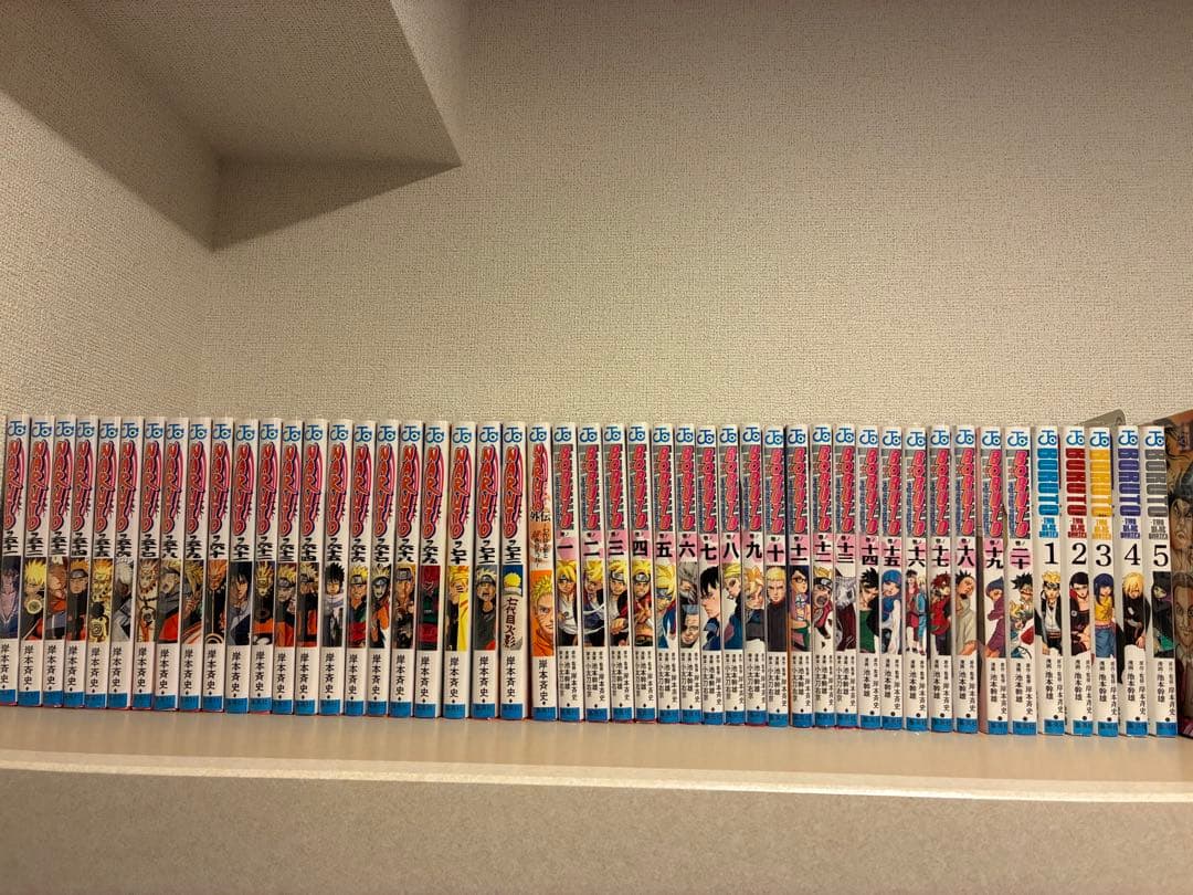 NARUTO 全72巻+BORUTO20巻+5巻　クリアブックカバー付き