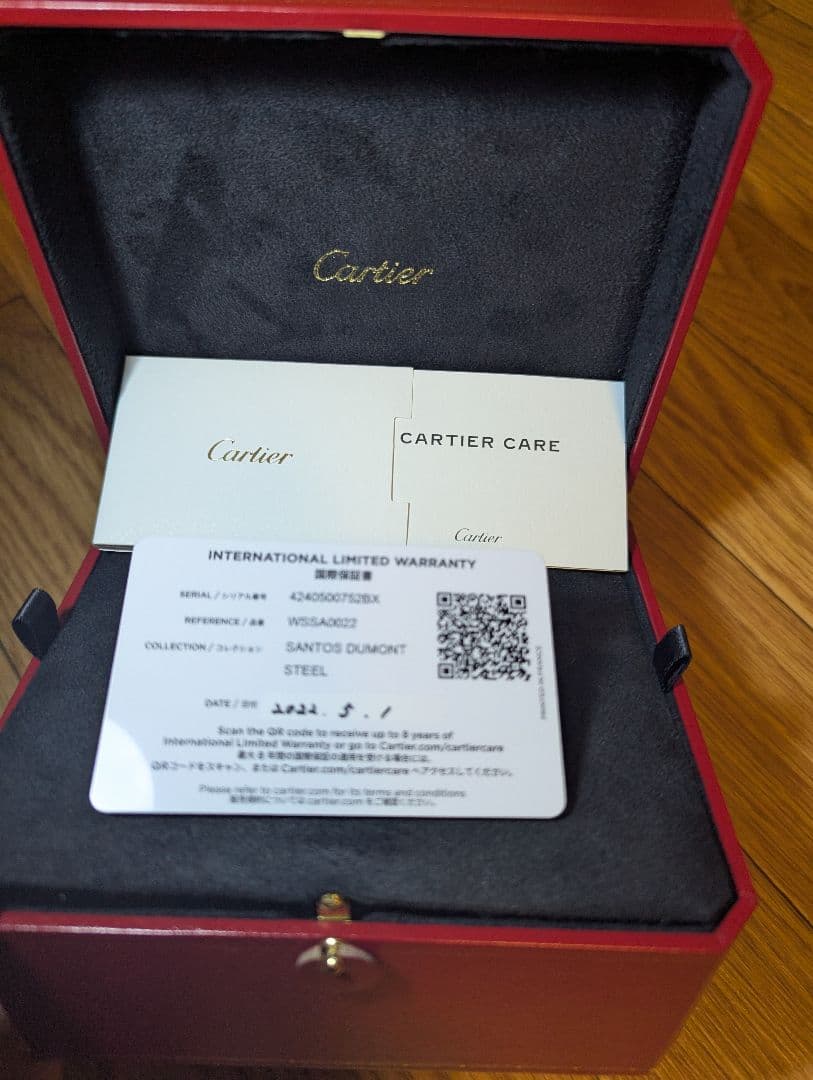 Cartier スクエア型時計サントスデュモンＬМ シルバー/ブラック