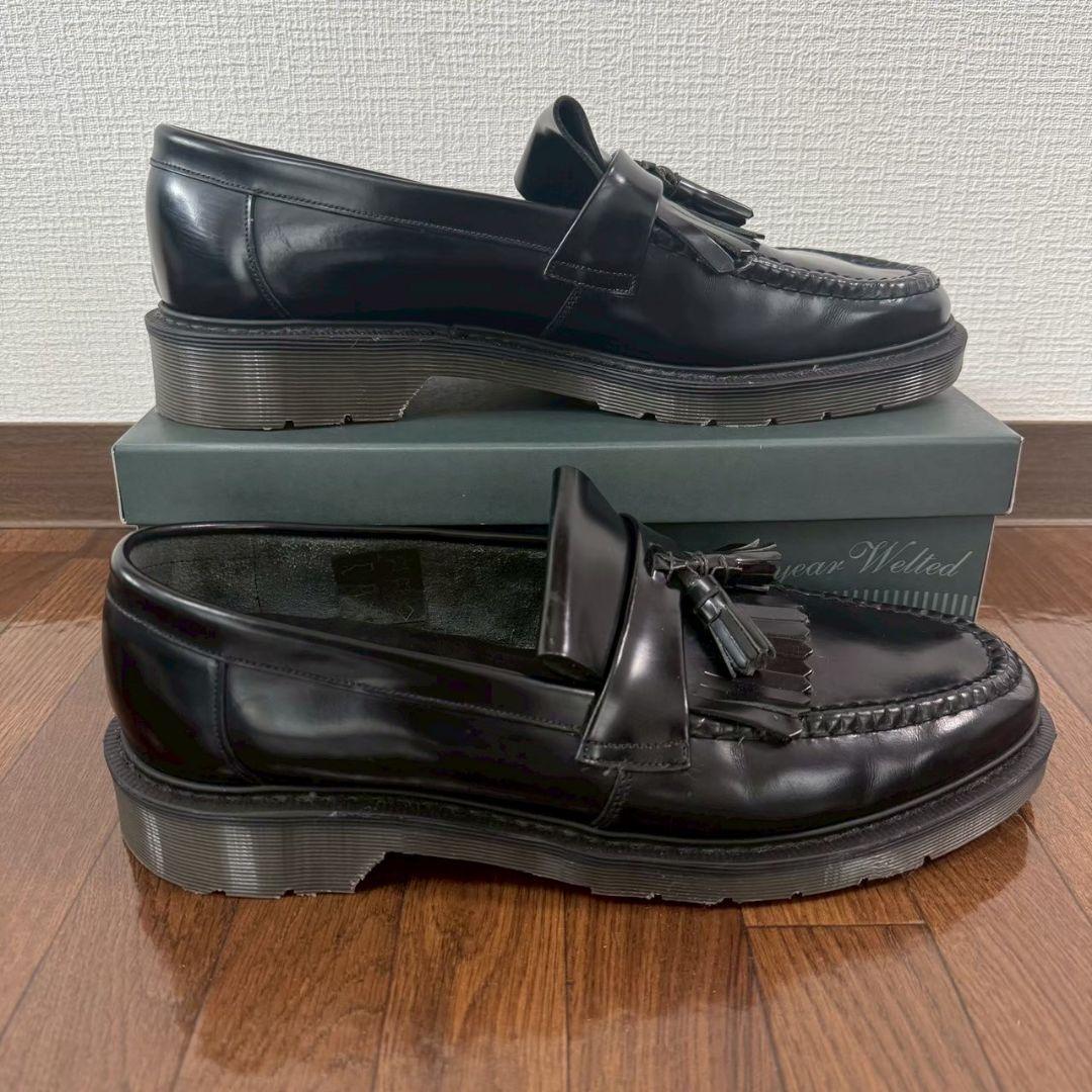 美品 Loake タッセルローファー 黒 キルト ブラック ローク