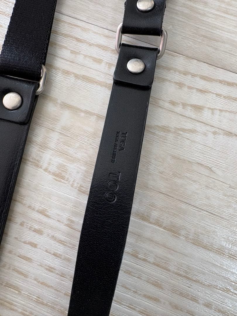 TOGA スマホ レザーショルダーストラップ ナイロン