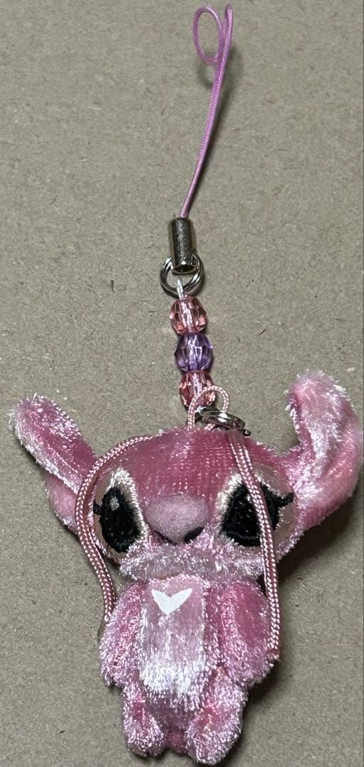 スティッチ エンジェル スクランプ ビーズストラップ ディズニーリゾート　限定