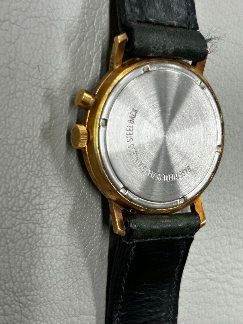 ポールガルニエ MinuStop 手巻き アンティーク グリーン