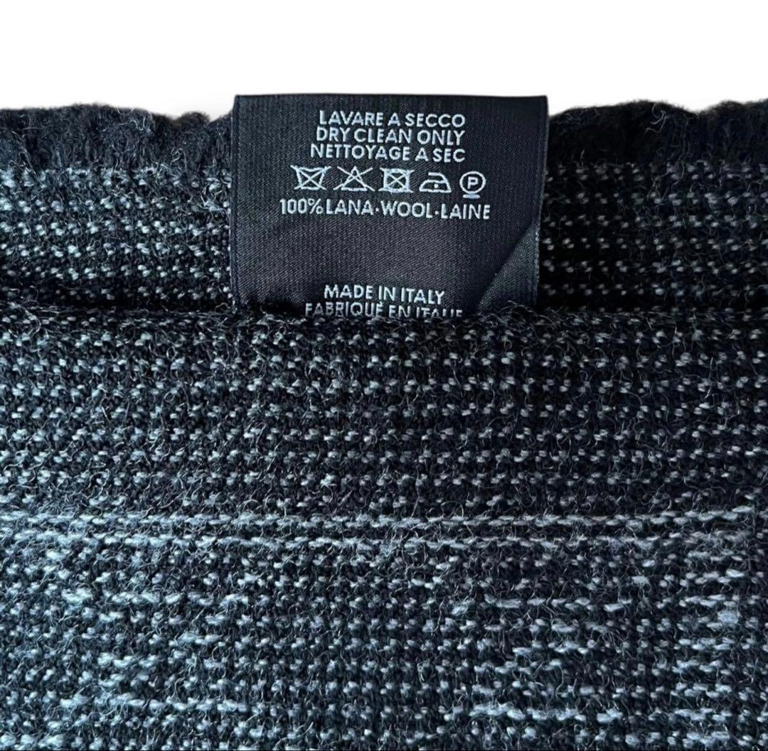 即購入⭕️ GUCCI GGマーク ロゴ ウール ストール マフラー ブラック系