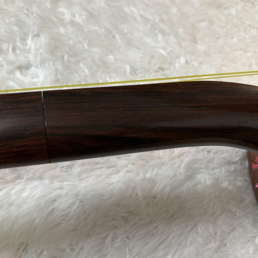 三味線　細棹　短棹　ベッコウ撥　セット　破れなし　べっこう