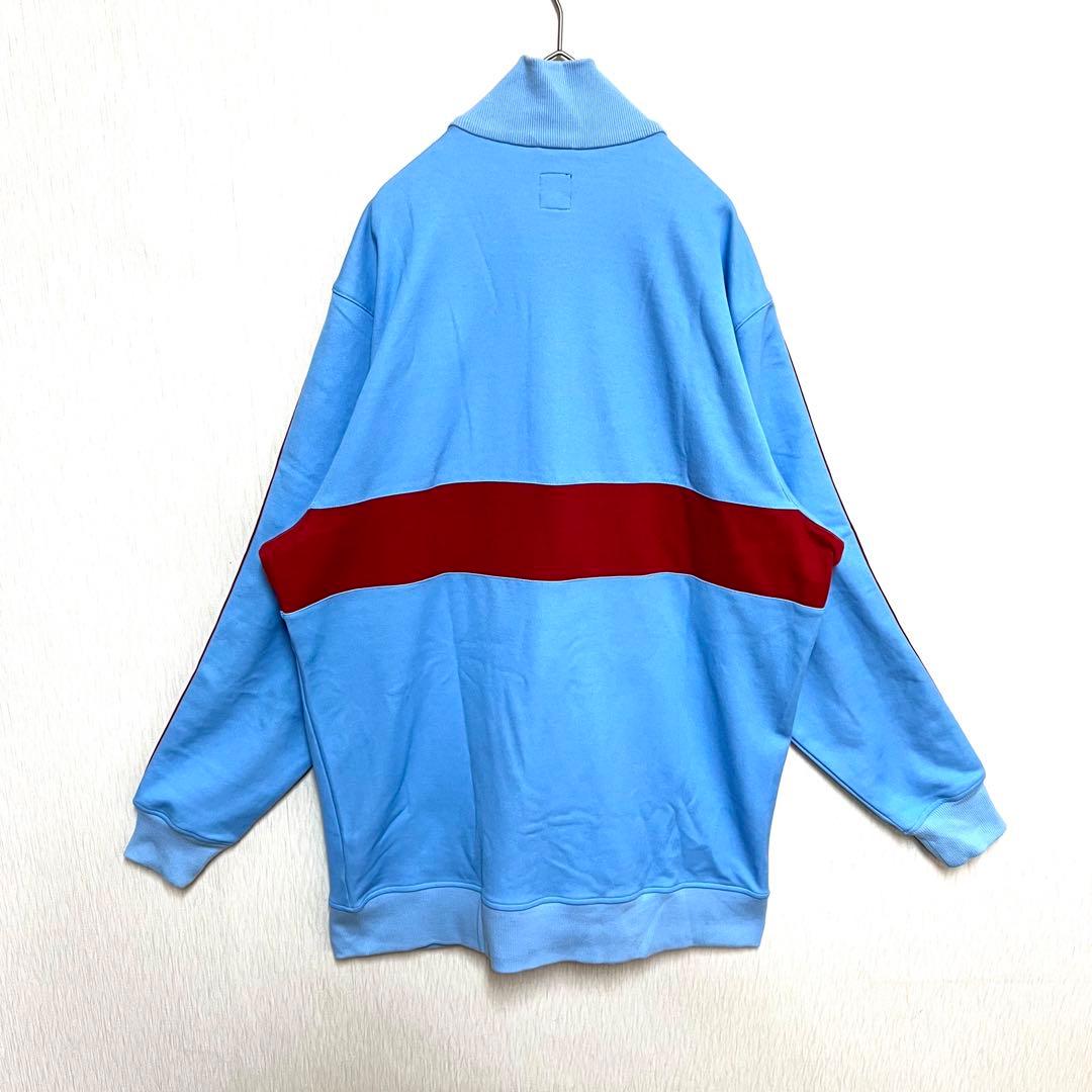 【松村北斗着用‼️】超レア adidas ロングトラックジャケット O 水色 古着