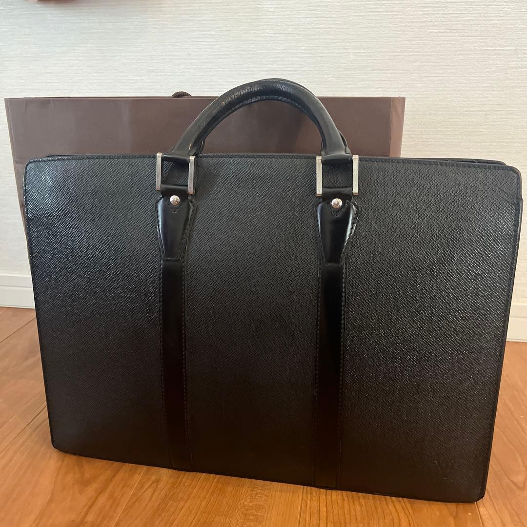 ルイヴィトン ビジネスバッグ ロザン　タイガ ブラック ブラック