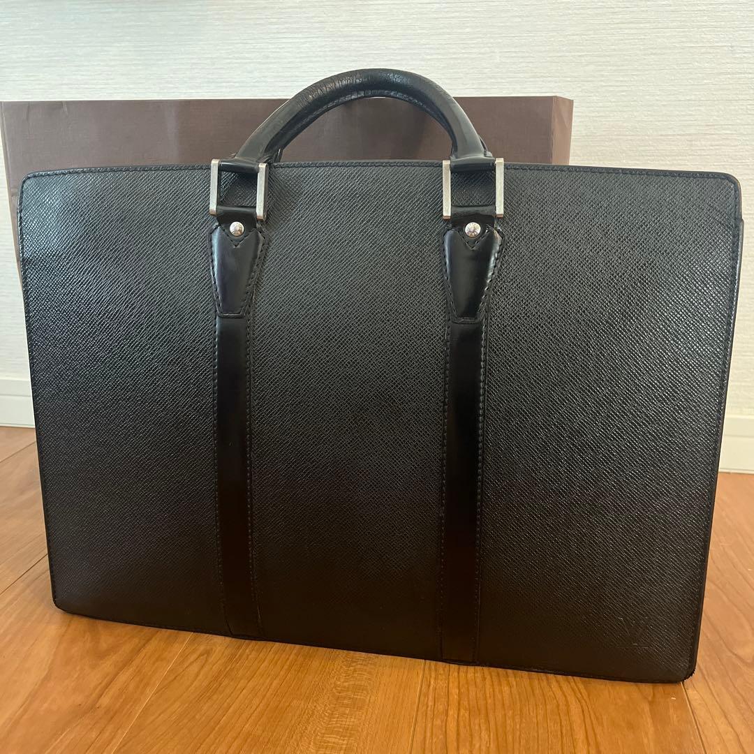ルイヴィトン ビジネスバッグ ロザン　タイガ ブラック ブラック