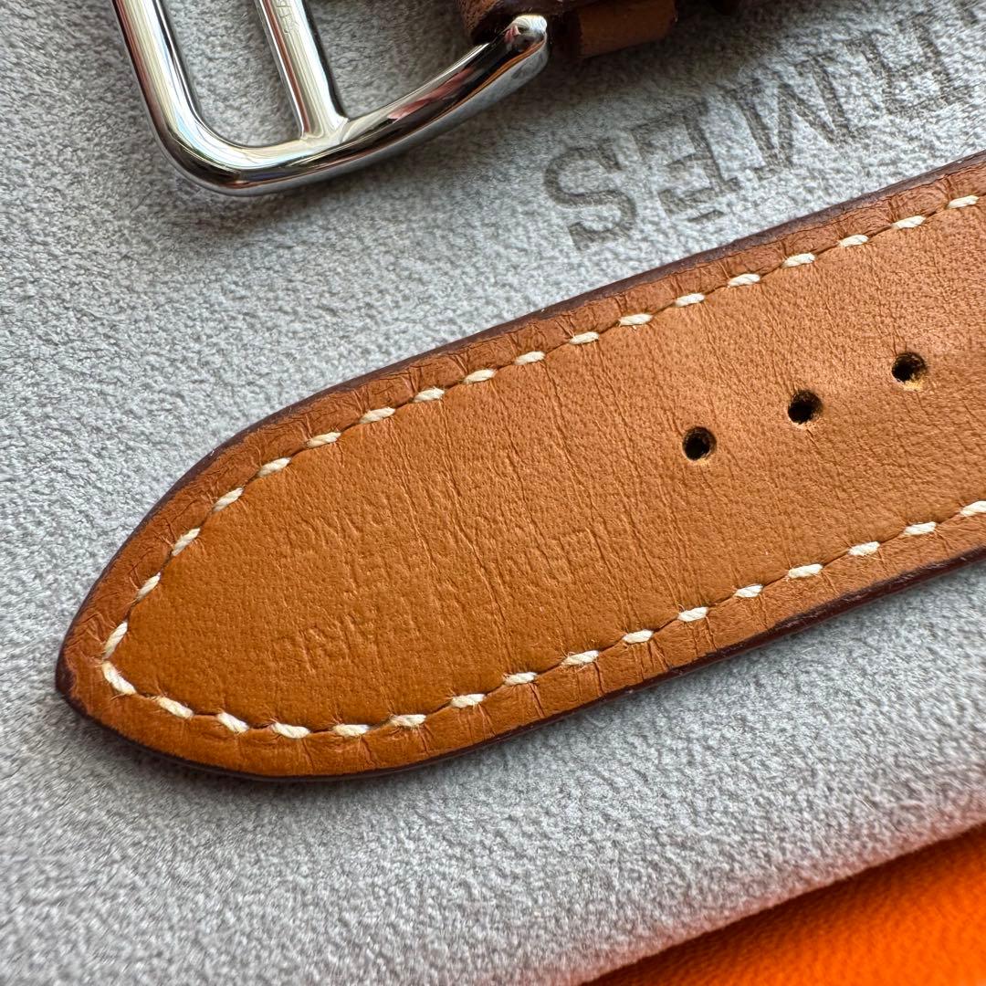 2784 人気品　Apple Watch エルメス　ゴールド　レザーバンド