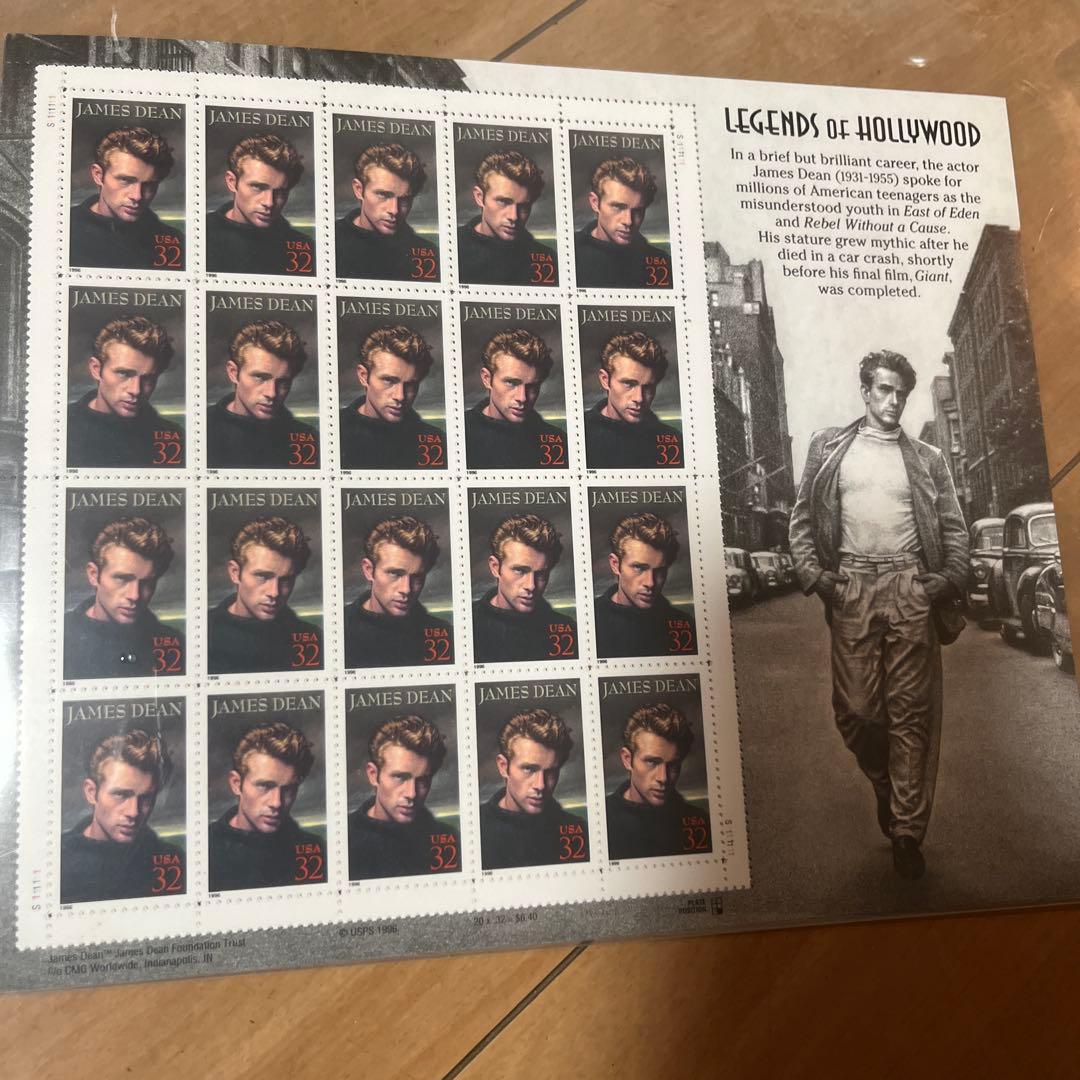 ジェイムスディーン　切手　一枚