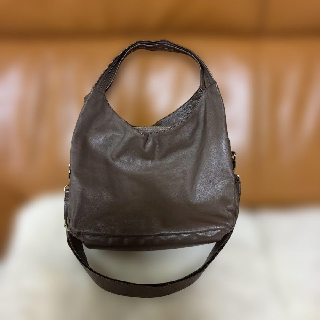 シーサイドフリーライド　ブラウン ショルダーバッグ