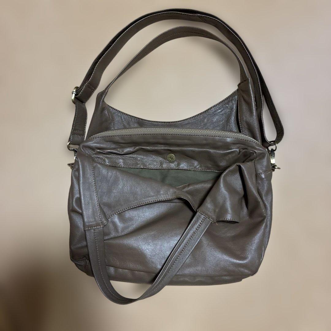 シーサイドフリーライド　ブラウン ショルダーバッグ