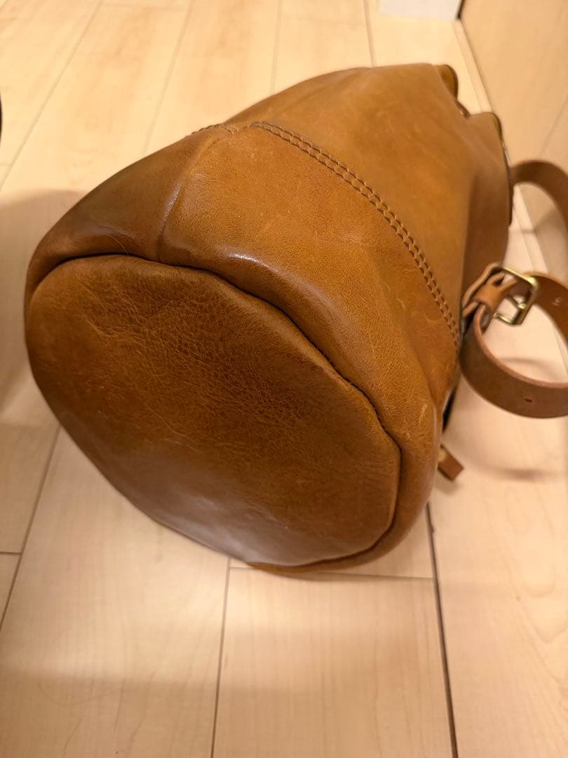 ヘルツ　ソフトレザーのボンサック　グリーン