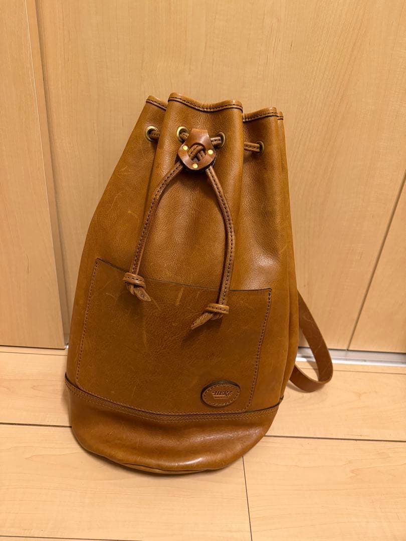 ヘルツ　ソフトレザーのボンサック　グリーン