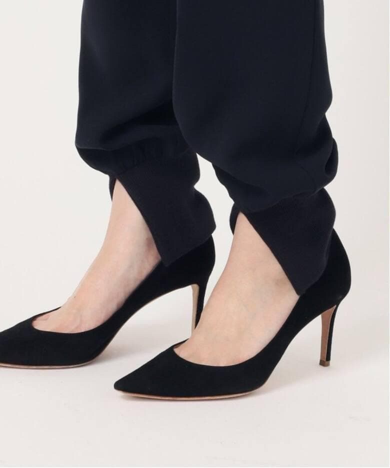 L'Appartement Col Pierrot スソリブパンツ NAVY