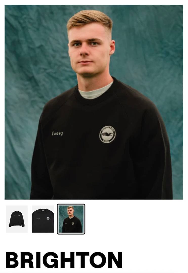 【新品・未使用】Art Of Footballブライトン スウェット Mサイズ