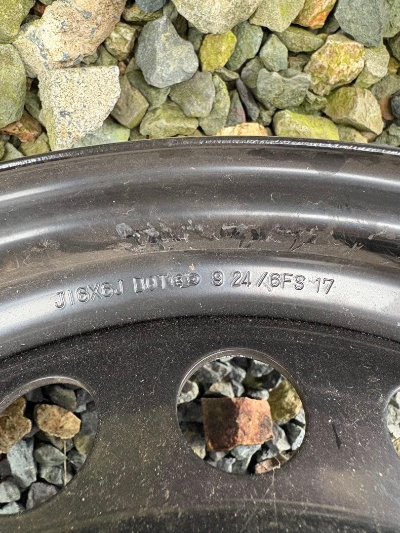 90ノア　純正スチールホイール　2本