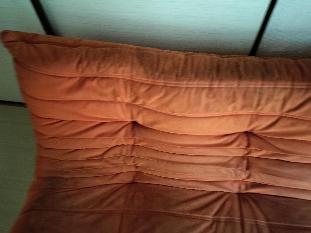 中古ligne roset Togo リーンロゼトーゴRl-691 3Pオレンジ