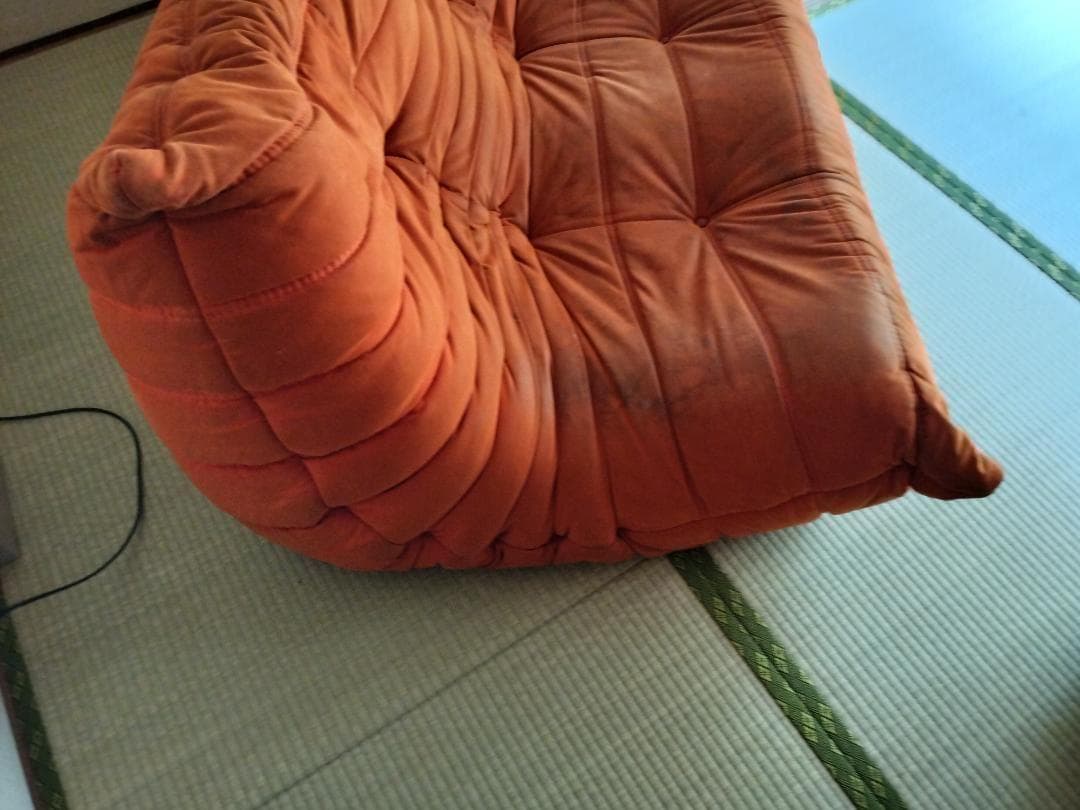 中古ligne roset Togo リーンロゼトーゴRl-691 3Pオレンジ