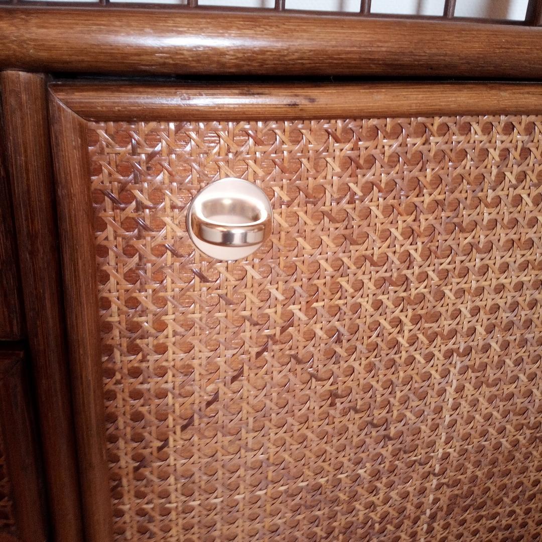 KOSUGA　コスガ　ラタンキャビネット