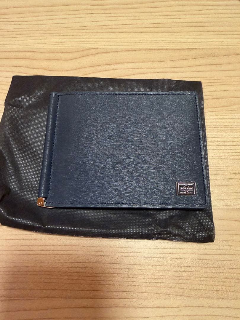 ポーター カレント マネークリップ ネイビー