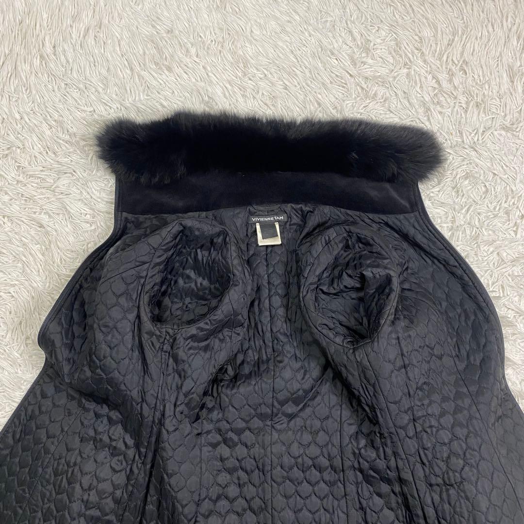 希少✨VIVIENNE TAM フォックスファーコート 刺繍 ジャケット2way