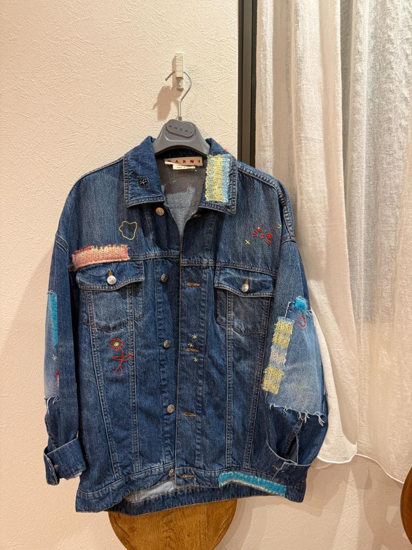 MARNI 刺繍入りデニムジャケット サイズ38