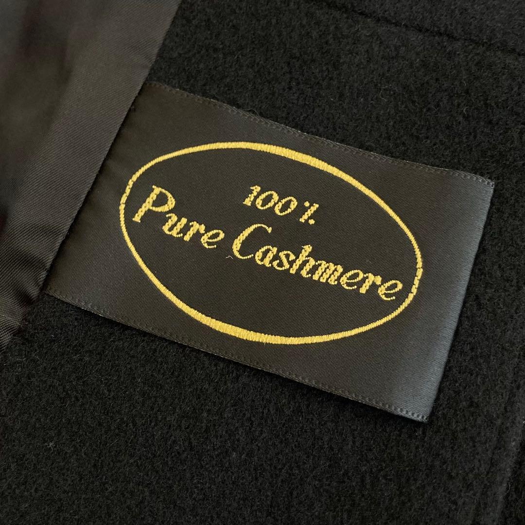 英国製 アドミア ロンドン カシミヤ100% メルトン ダブル ロング コート
