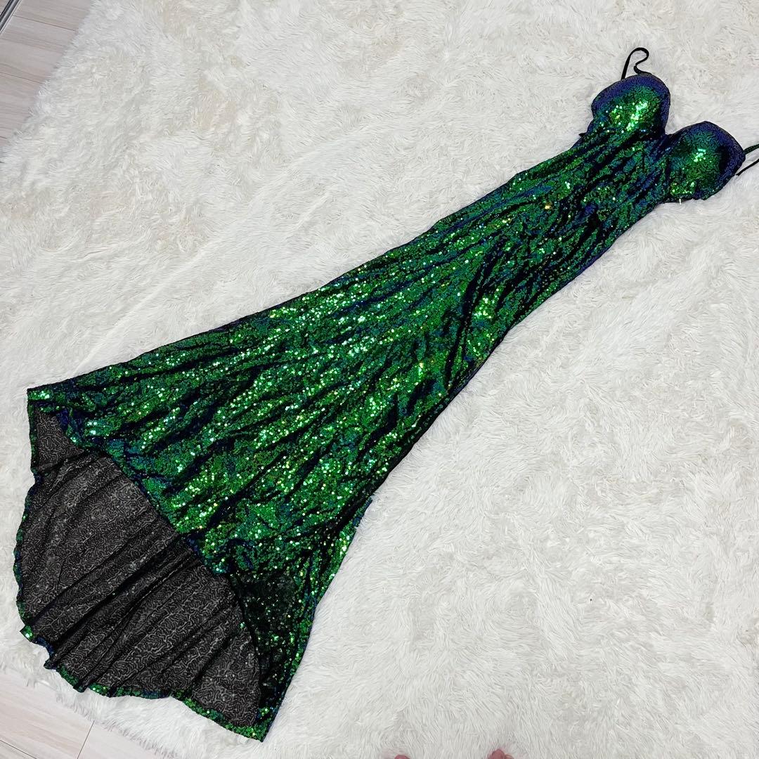 SARA イブニングドレス　ロング　スパンコール