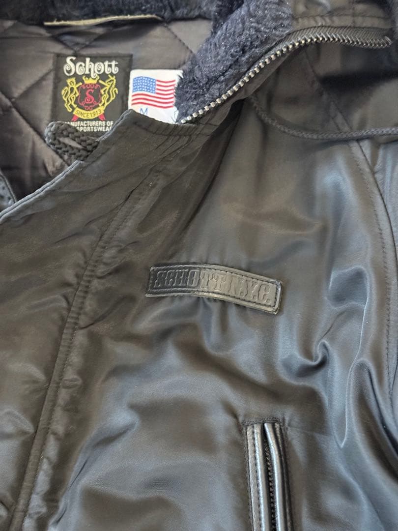 schott n3b n-3b ショット　ma-1 b-3 レザージャケット
