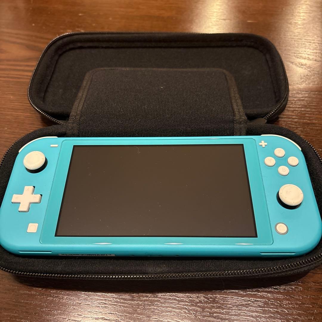 Nintendo Switch Lite ターコイズカバー付本体初期化済み底値‼︎