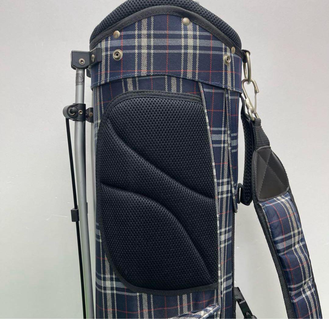 opst オプスト 8インチ ゴルフバッグ　チェック　ネイビー