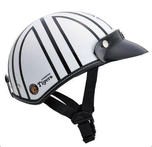 阪神タイガース ハーフヘルメット HTH002（ホワイト）125cc以下対応