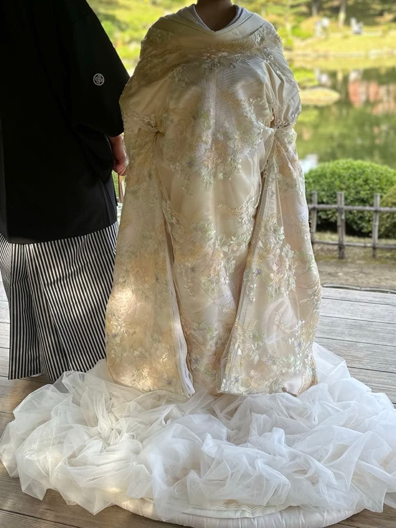 春　白無垢 オーガンジー