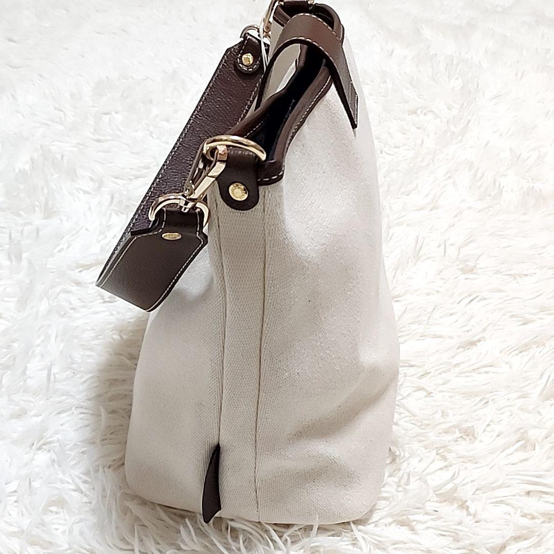 新品 タグ付き russet ドビーキャンバス2WAYショルダーバッグ 日本製