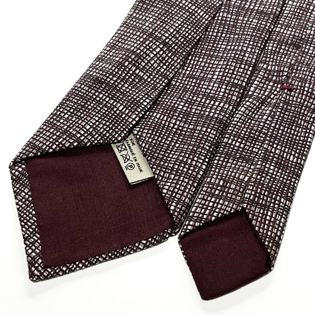 3395✨極美品✨ボッテガヴェネタ ネクタイ 総柄 格子柄