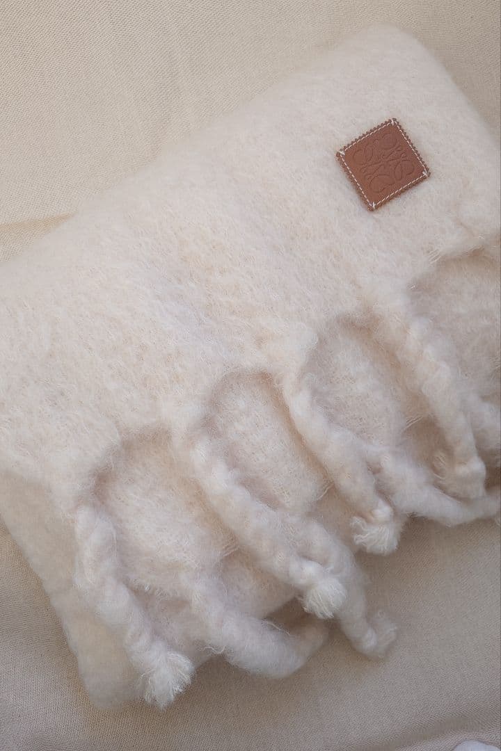 ロエベ　モヘアストールマフラー