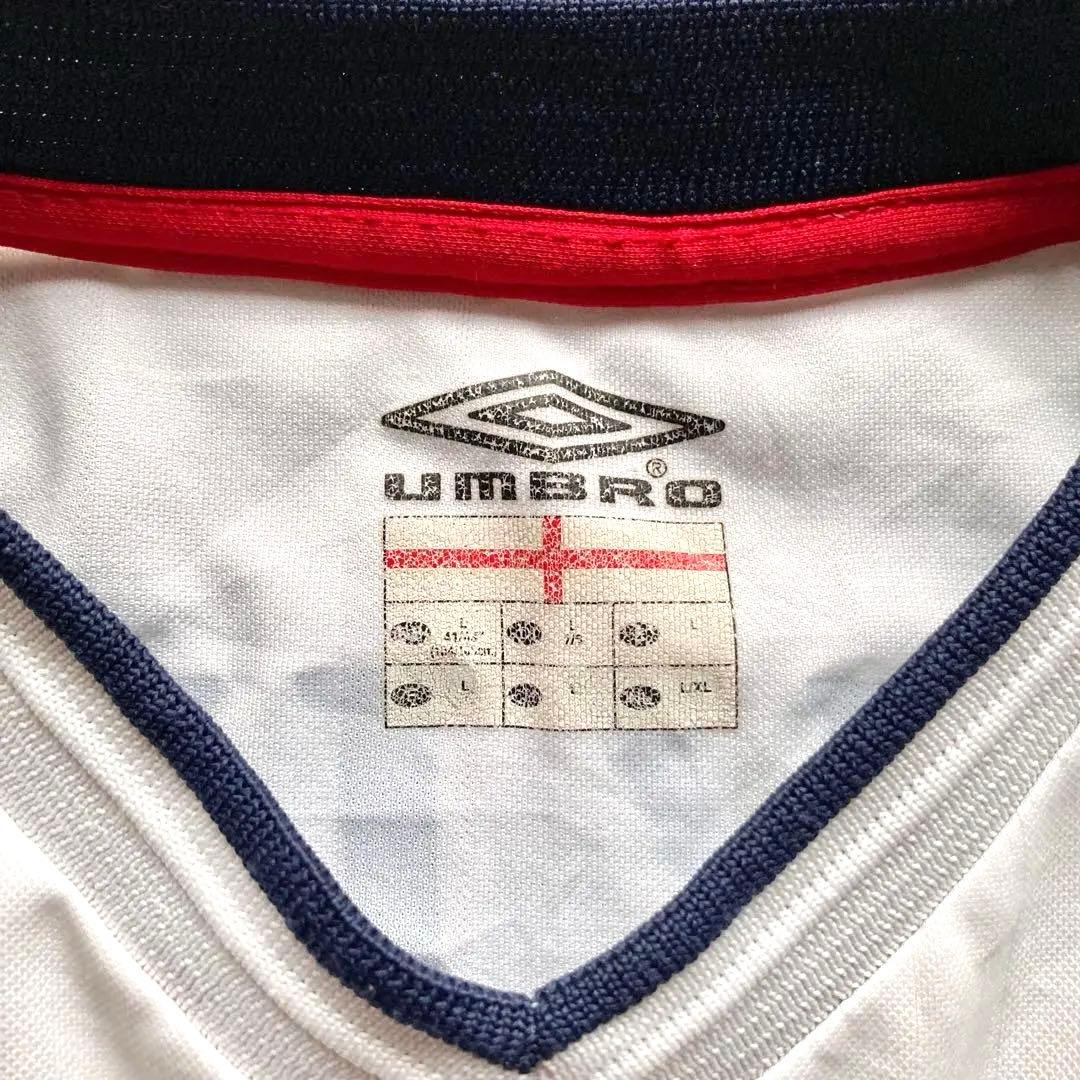 正規品 Umbro イングランド代表 2002 長袖 ベッカム 7