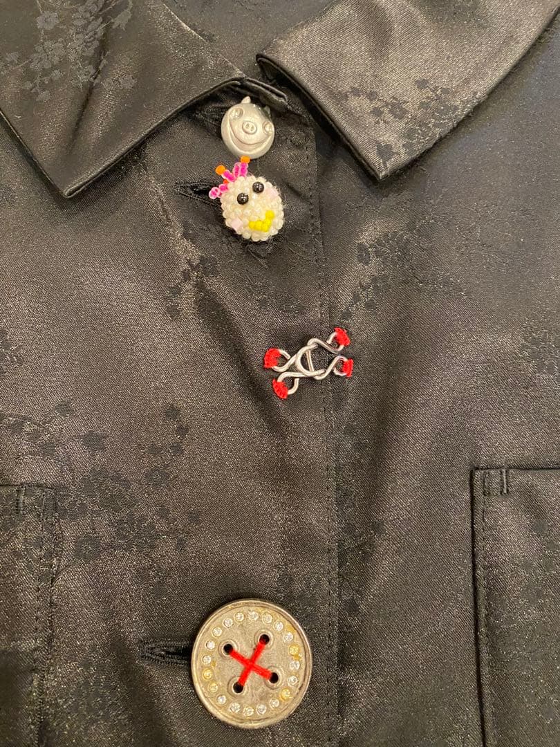 アルベロベロ　チュニック　ビーズ装飾ボタン