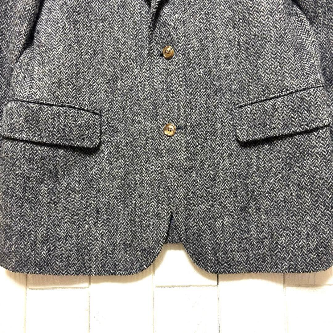 美品 J.PRESS × Harris Tweed テーラードジャケット グレー