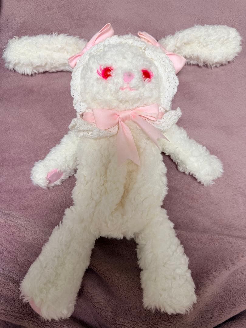 うさくみゃポシェット オフ白×ピンク