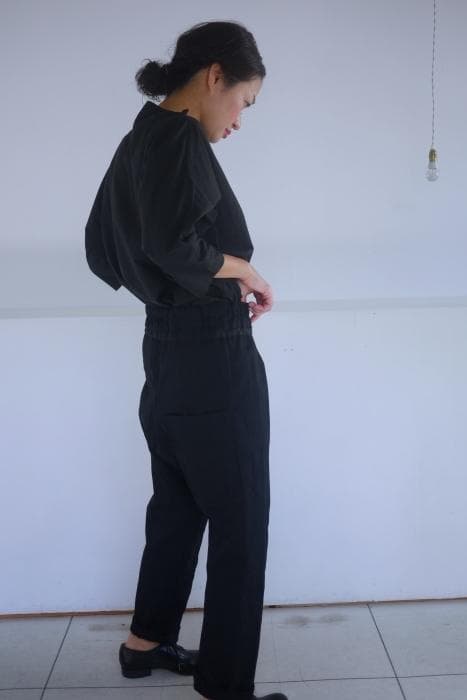 yaa!! パンツ　テルセイロ　terceiro　石田ゆり子　テーパード黒ウール